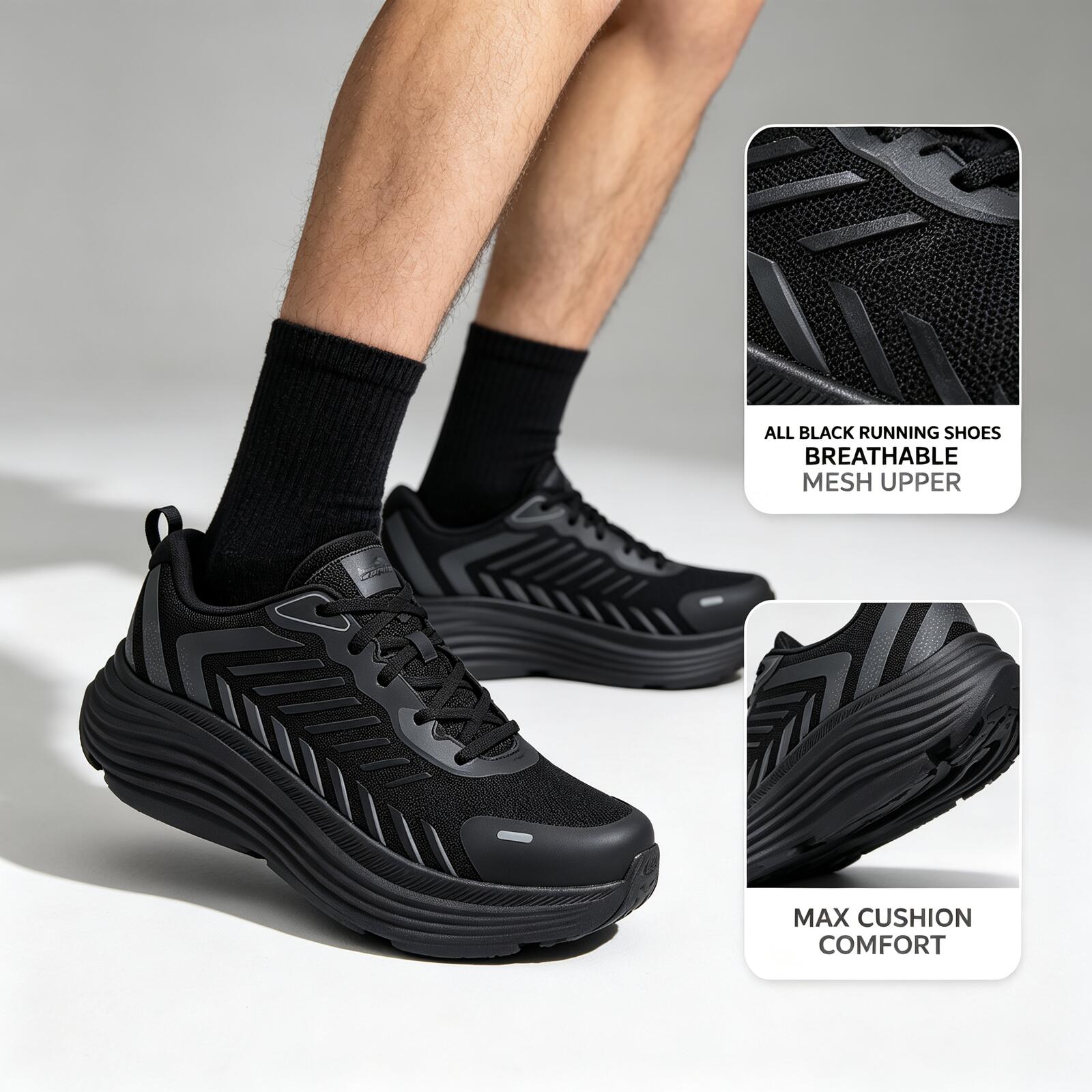 Men'S Shoes New Balance - New Skechers Men Running Shoes 220614‑BBK