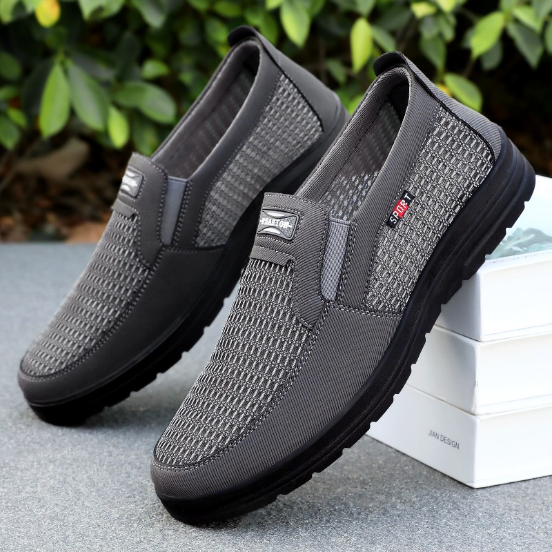 Loafer Slip On Men - Men Slip‑on Breathable Mesh Loafers Woven