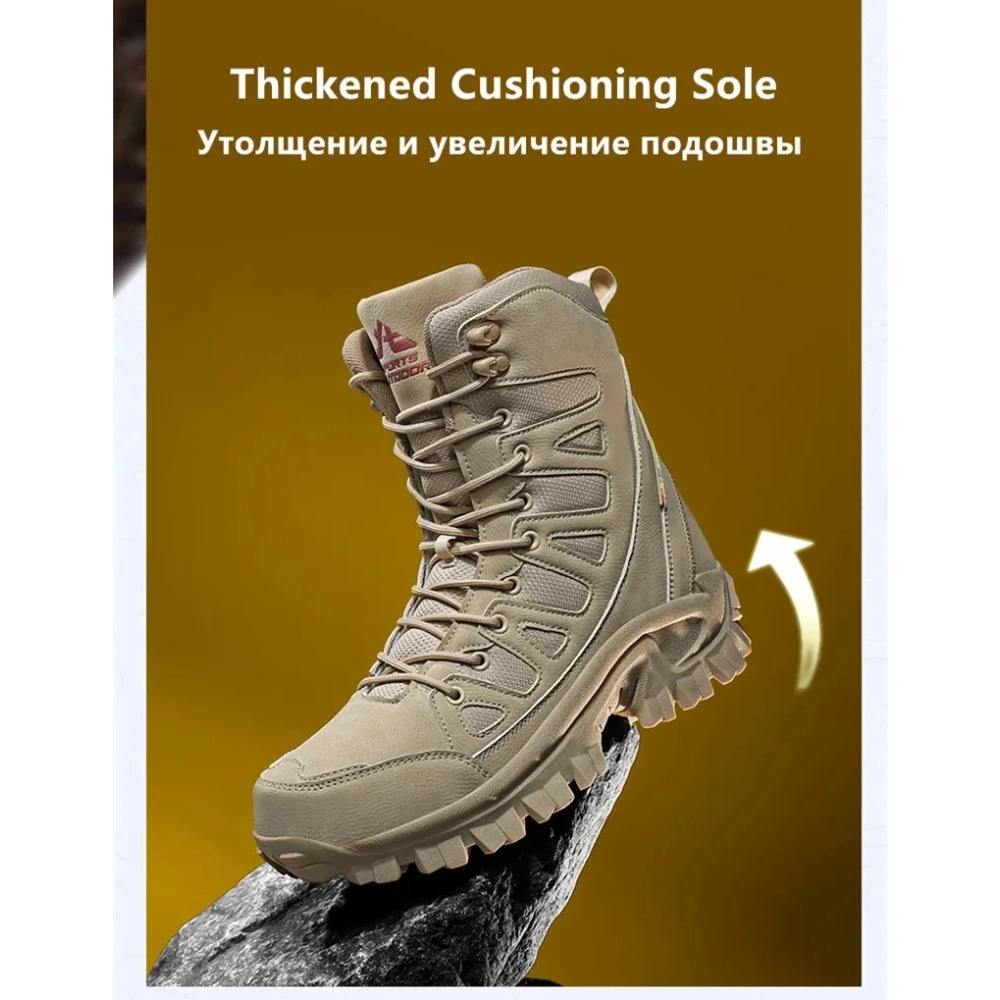 Men'S Shoes Hiking - Winter Quality Leather Men's Work Boots