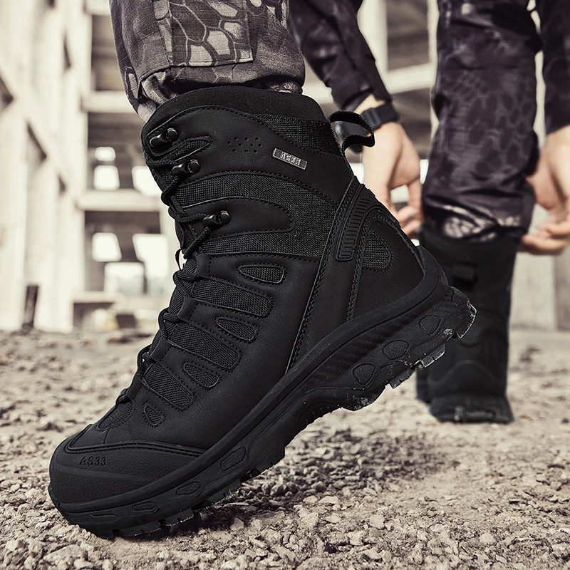 Men'S Shoes Hiking - New Men Tactical Boots Military Brand