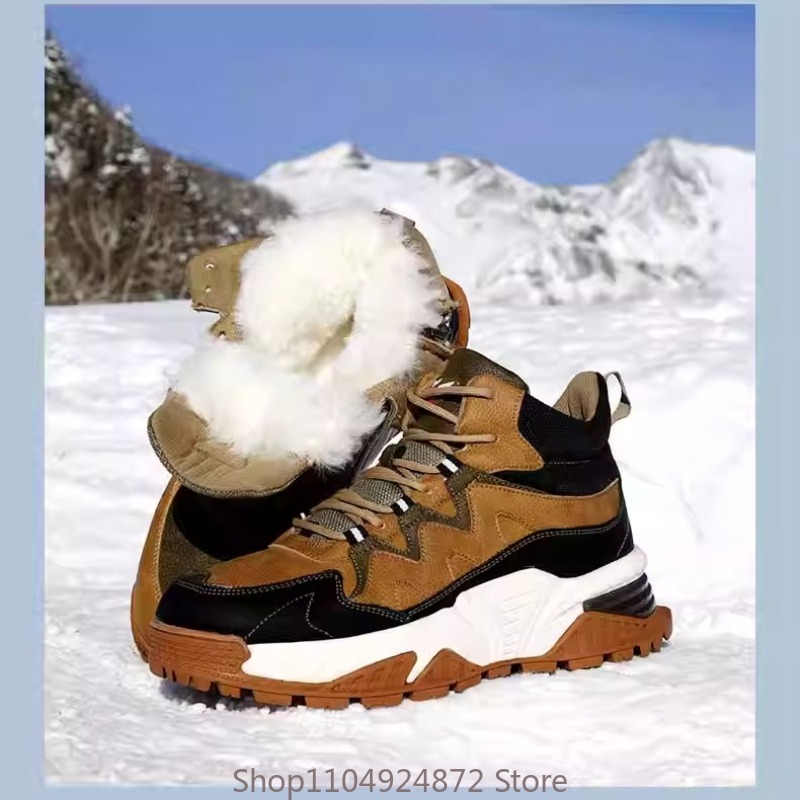 Winter Warm Wool Cotton Shoes  - Men Shoes Marks review and price