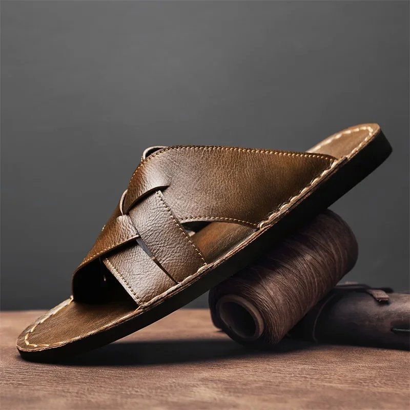 Genuine Leather Men Casual San - Men Shoes Marks review and price