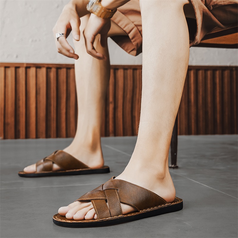 Genuine Leather Men Casual San - Men Shoes Marks review and price