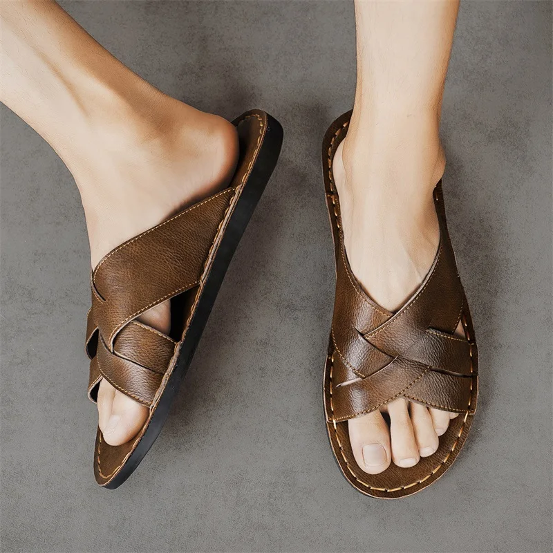 Genuine Leather Men Casual San - Men Shoes Marks review and price