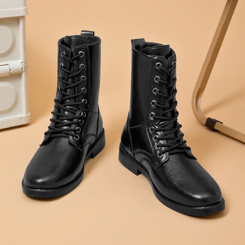 High-top Leather Boots Outdoor - Men'S Shoes Hiking review and price