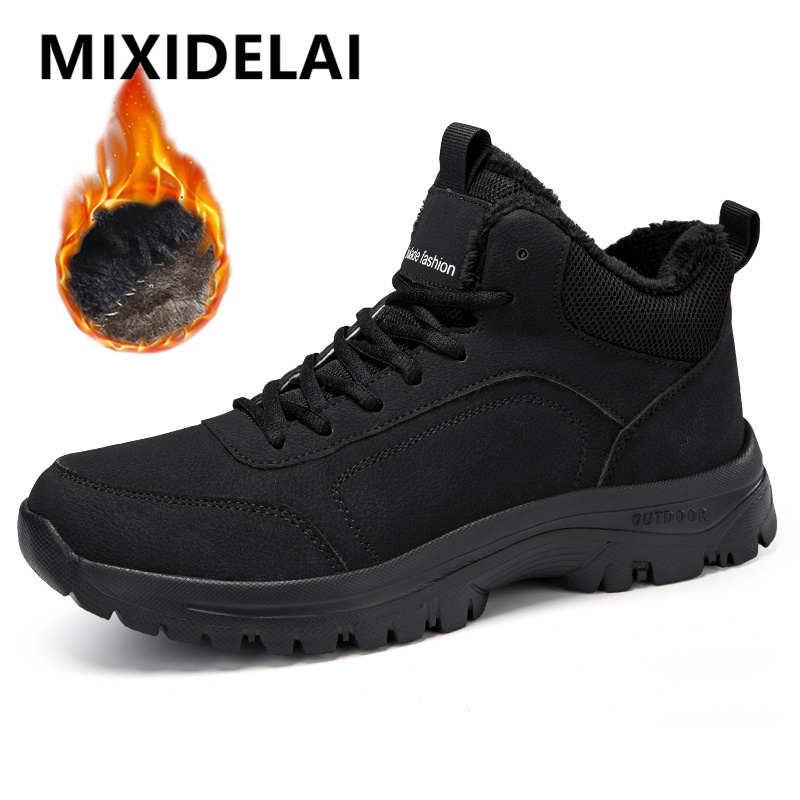 Winter Men's Boots Warm Plush  - Men Shoes Marks review and price
