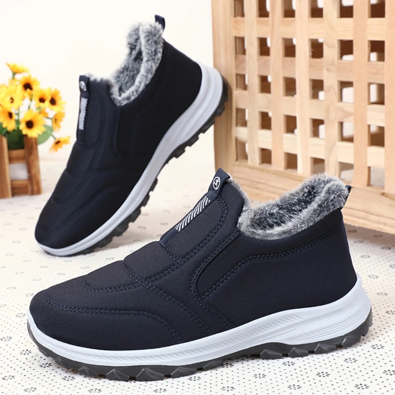 Winter Men's Shoes Thick Plush - Loafer Slip On Men review and price