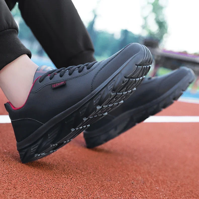 Men's Running Shoes Black PU U - Men'S Shoes For Wide Feet review and price