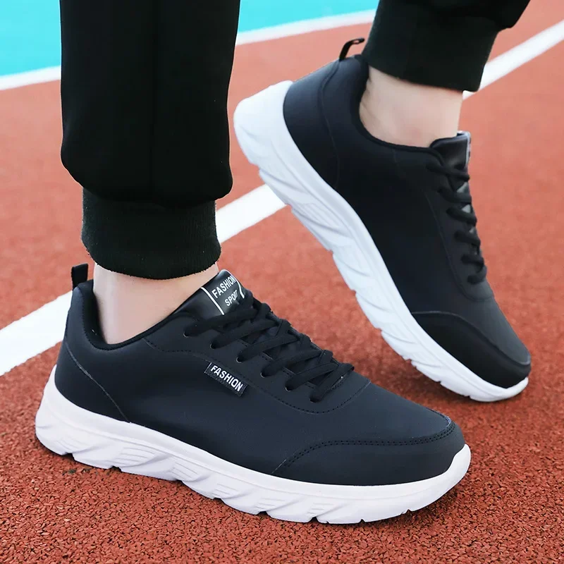 Men's Running Shoes Black PU U - Men'S Shoes For Wide Feet review and price