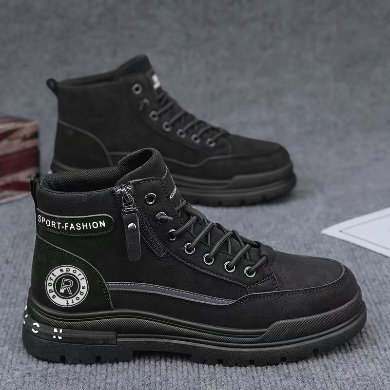 Men Retro High Top Work Boots  - Men'S Shoes Hiking review and price