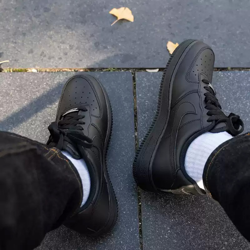Nike Air Force1All Black Air F - Men'S Shoes Nike Air Force review and price