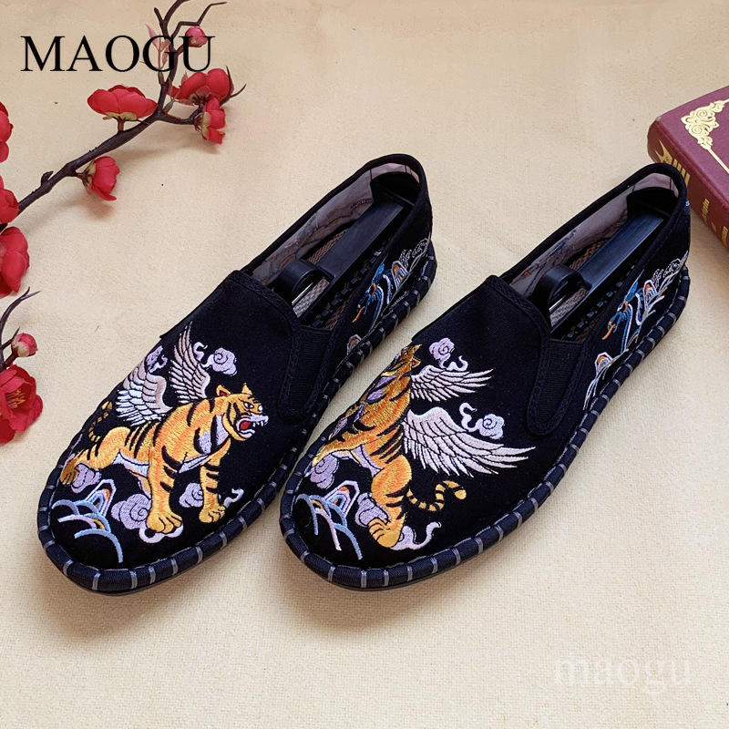 Unisex Chinese Style Embroider - Loafer Slip On Men review and price